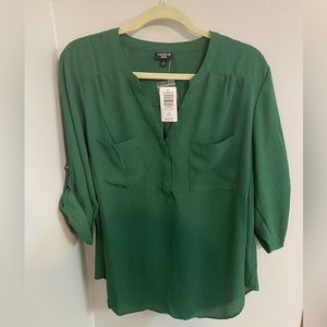 TORRID Green Business Casual Blouse - NEW WITH TAGS! Size 1X